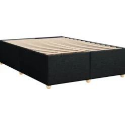 vidaXL - Bed frame zonder matras - Zwart - Stof - 140x200 cm