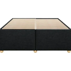 vidaXL - Bed frame zonder matras - Zwart - Stof - 140x200 cm