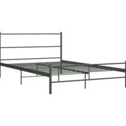 vidaXL - Bed frame zonder matras - Grijs - Metaal - 140x200 cm