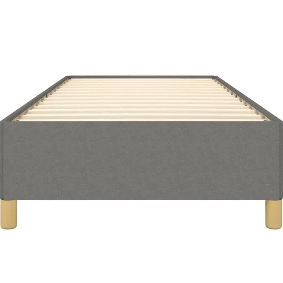 vidaXL - Bed frame zonder matras - Donkergrijs - Stof - 80x200 cm