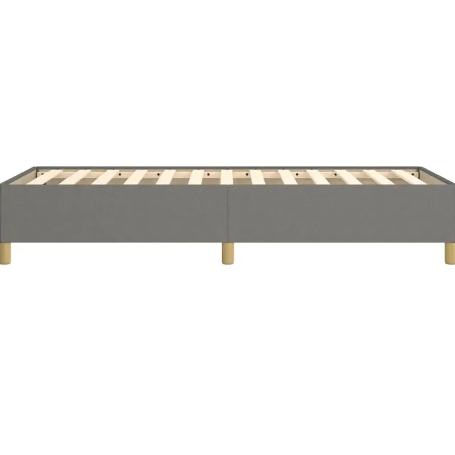 vidaXL - Bed frame zonder matras - Donkergrijs - Stof - 80x200 cm