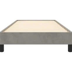vidaXL - Bed frame zonder matras - Lichtgrijs - Fluweel - 80x200 cm