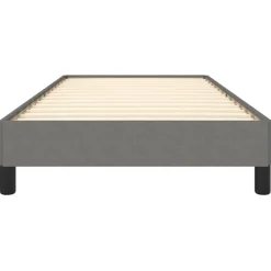 vidaXL - Bed frame zonder matras - Grijs en zwart - Stof - 80x200 cm