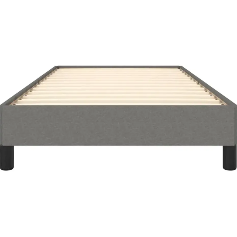 vidaXL - Bed frame zonder matras - Grijs en zwart - Stof - 80x200 cm