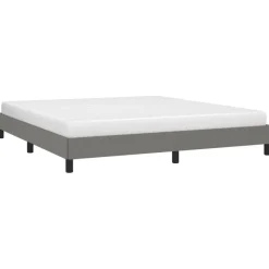 vidaXL - Bed frame zonder matras - Donkergrijs - Stof - 160x200 cm