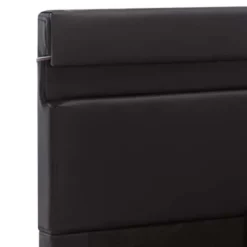 vidaXL - Bed met opbergruimte en LED - Zwart - Kunstleer - 160x200 cm
