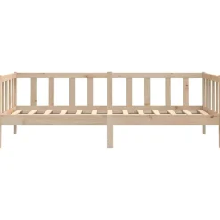 vidaXL - Bedbank - Naturel - Grenenhout - 90x200 cm
