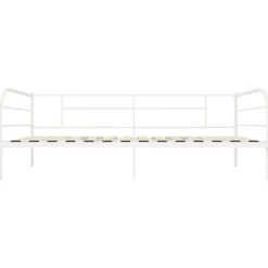 vidaXL - Bedbank - Wit - Metaal - 90x200 cm