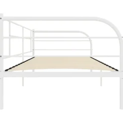 vidaXL - Bedbank - Wit - Metaal - 90x200 cm