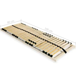 vidaXL - Bedbodem - Bruin - Hout - 80 x 200 cm