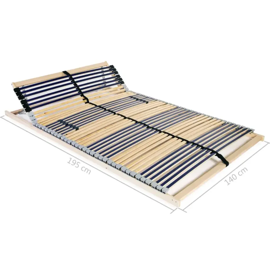 vidaXL - Bedbodem - Multikleur - Hout - 140 x 200 cm