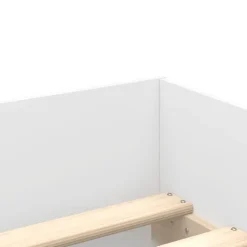 vidaXL - Bedframe met lades - Wit - Bewerkt hout - 90 x 190 cm