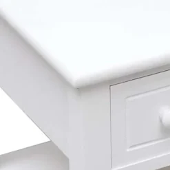 vidaXL - Bijzettafel - Wit - Hout