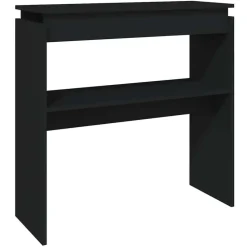 vidaXL - Bijzettafel - Zwart - Bewerkt hout