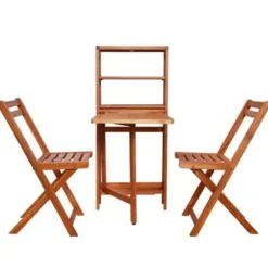 vidaXL - Bistro Set - Bruin - Hout