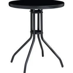 vidaXL - Bistroset - Zwart - Aluminium