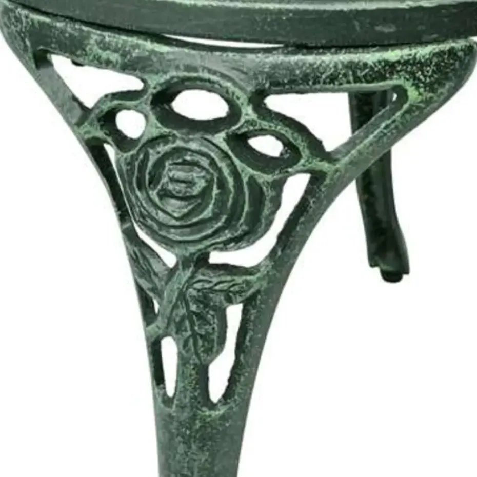 vidaXL - Bistroset Bistrosets - Groen - Aluminium