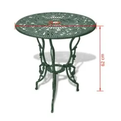 vidaXL - Bistroset Bistrosets - Groen - Aluminium