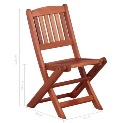 vidaXL - Bistroset voor kinderen - Bruin - Hout - 3 stuks