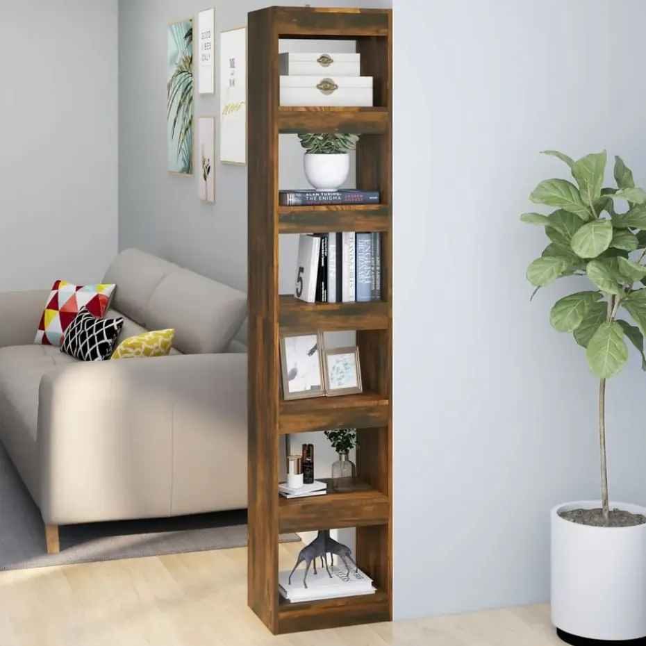 vidaXL - Boekenkast - Bruin - Bewerkt hout