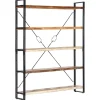 vidaXL - Boekenkast - Bruin - Gerecycled hout