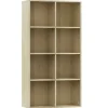 vidaXL - Boekenkast - Bruin - Bewerkt hout