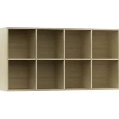 vidaXL - Boekenkast - Bruin - Bewerkt hout