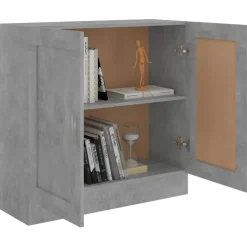 vidaXL - Boekenkast - Grijs - Bewerkt hout