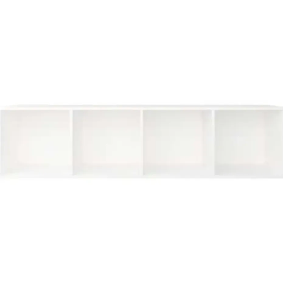 vidaXL - Boekenkast - Wit - Bewerkt hout - 36 x 30 x 143 cm