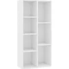 vidaXL - Boekenkast - Wit - Bewerkt hout