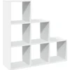vidaXL - Boekenkast met 10 open vakken voor woonkamers - Wit - 99x29x99 cm