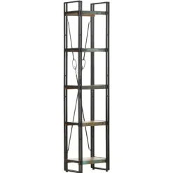 vidaXL - Boekenkast met 5 schappen - Multikleur - Hout - 40 x 30 x 180 cm