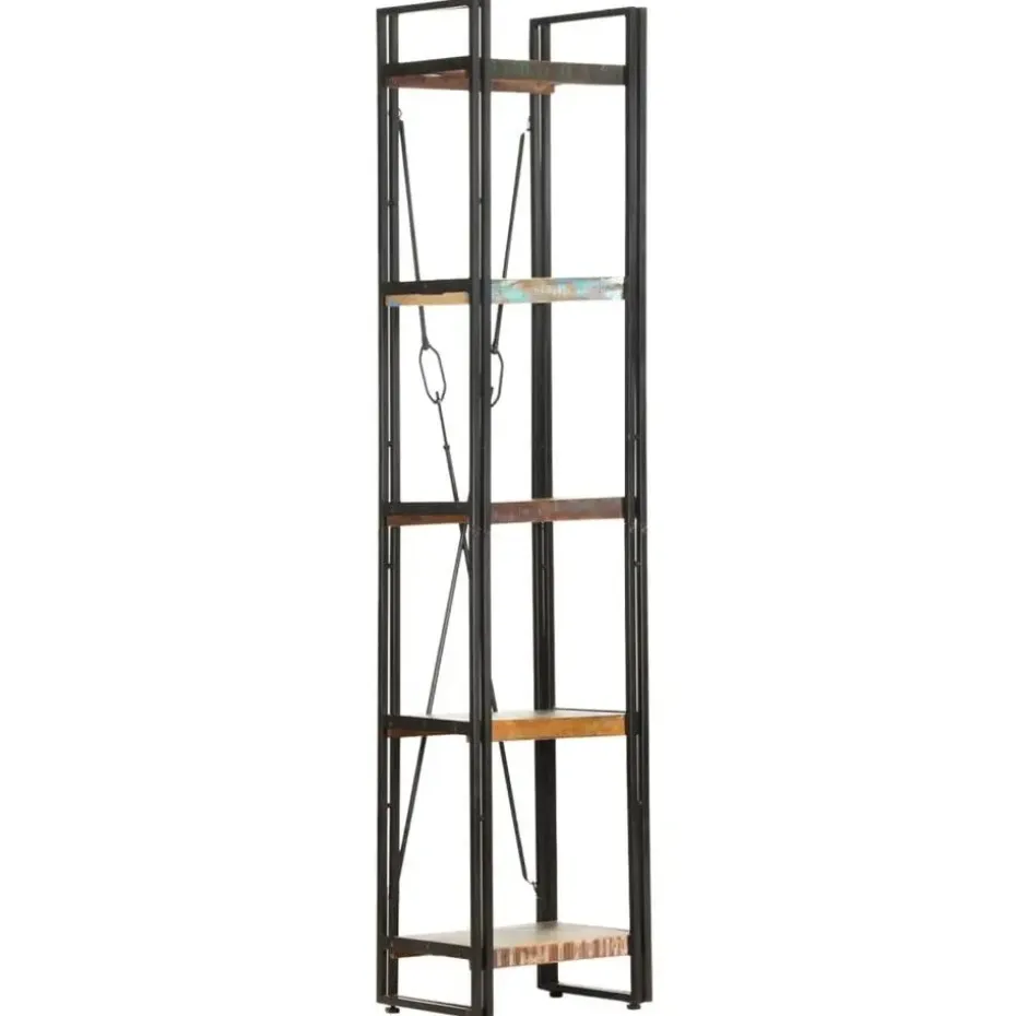 vidaXL - Boekenkast met 5 schappen - Multikleur - Hout - 40 x 30 x 180 cm