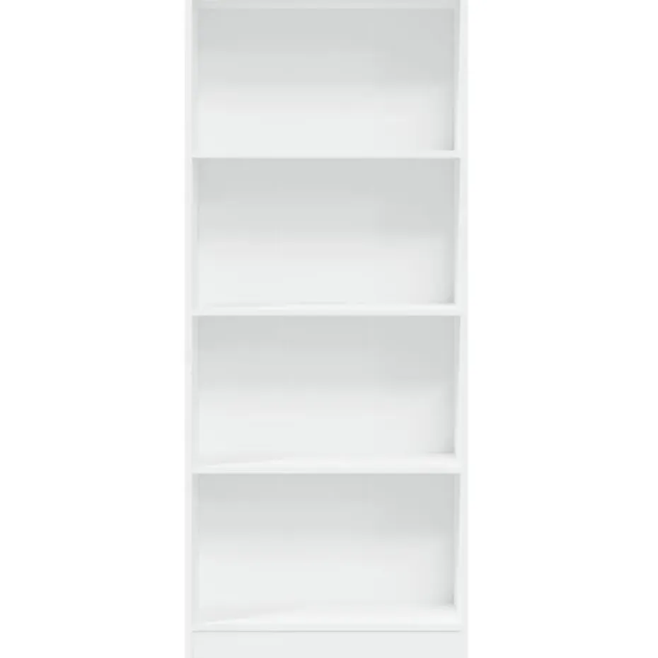 vidaXL - Boekenkast met 4 vakken voor kantoor - Wit - Hout - 60x24x143 cm