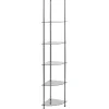 vidaXL - Boekenkast met 6-laags planken - Transparant - Glas - 30x30x160 cm