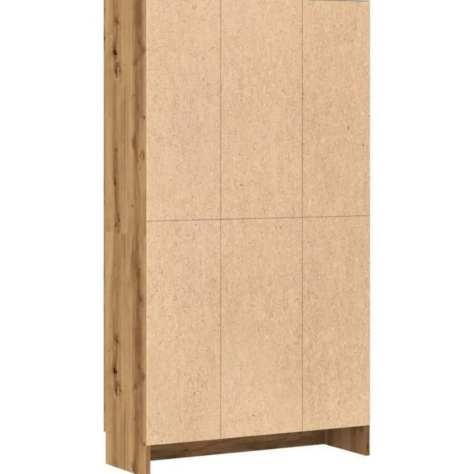 vidaXL - Boekenkast met schappen en 2 deuren - Artisan eiken - 82.5x30.5x150 cm