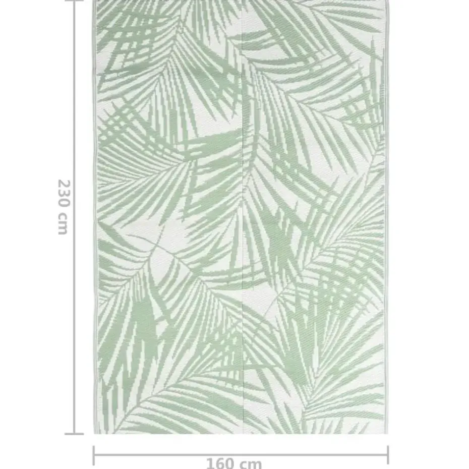 vidaXL - Buitenkleed - Groen - Polypropyleen - 160 x 230 cm