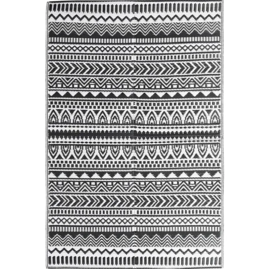 vidaXL - Buitenkleed - Zwart - Polypropyleen - 120 x 180 cm