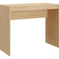 vidaXL - Bureau - Bruin - Bewerkt hout