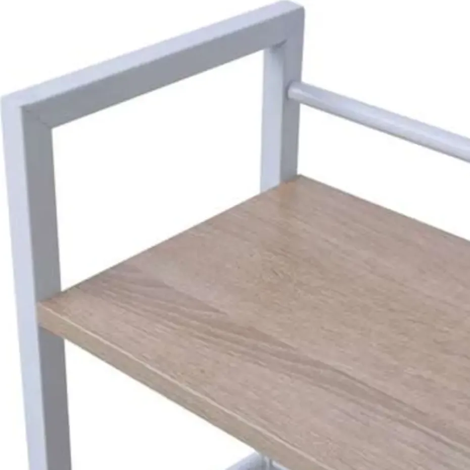 vidaXL - Bureau - Bruin - Bewerkt hout