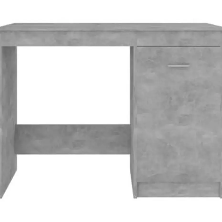 vidaXL - Bureau - Grijs - Bewerkt hout