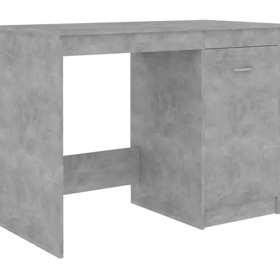 vidaXL - Bureau - Grijs - Bewerkt hout