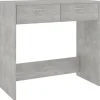 vidaXL - Bureau - Grijs - Bewerkt hout