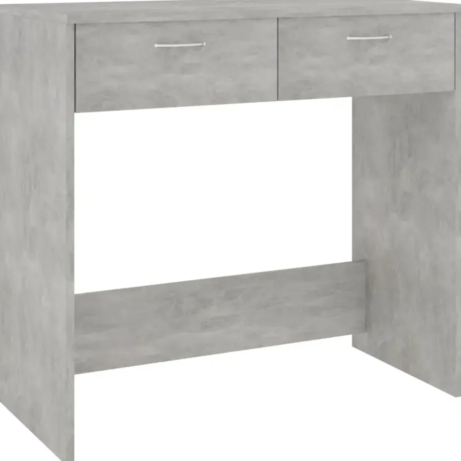 vidaXL - Bureau - Grijs - Bewerkt hout