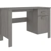 vidaXL - Bureau - Grijs - Grenenhout