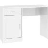 vidaXL - Bureau - Wit - Bewerkt hout