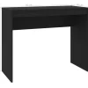 vidaXL - Bureau - Zwart - Bewerkt hout