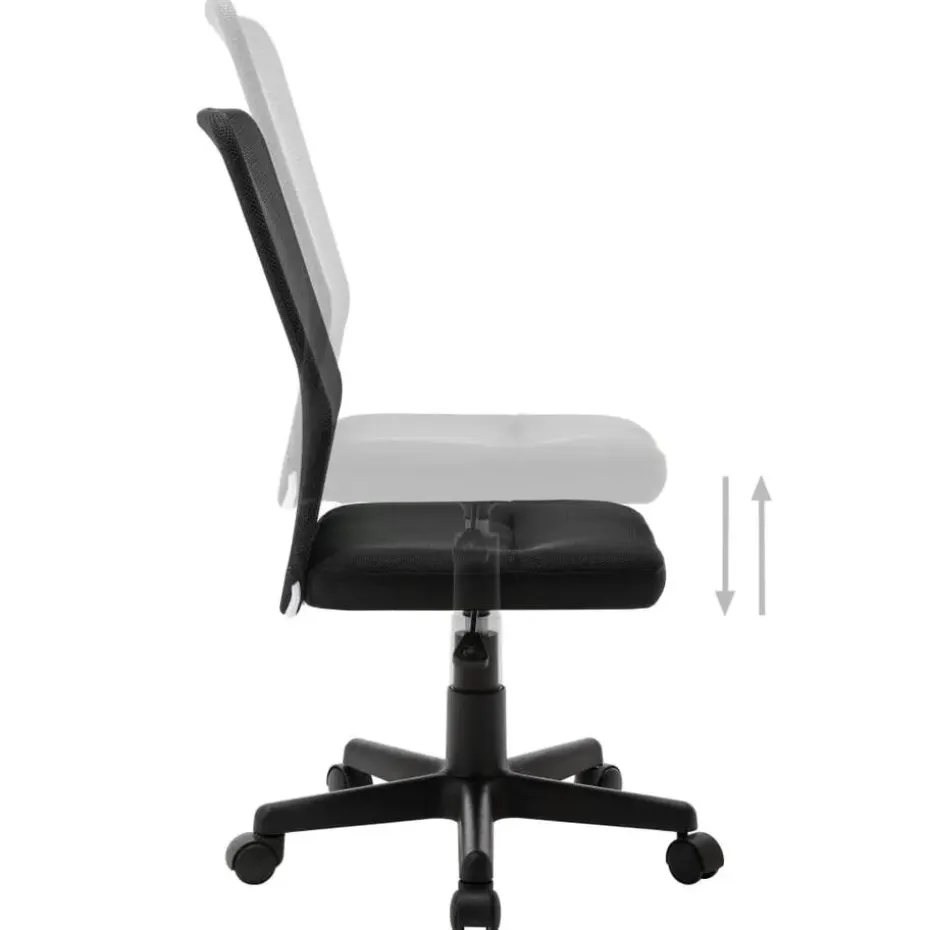 vidaXL - Bureaustoel - Zwart - Gaas