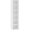 vidaXL - Cd-kast - Wit - Bewerkt hout
