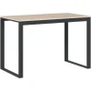 vidaXL - Computertafel - Bruin - Bewerkt hout